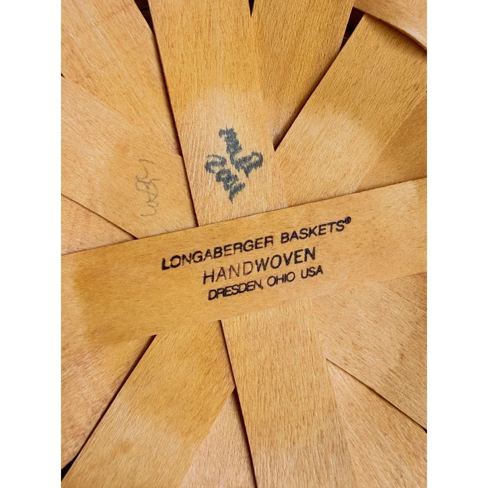 Longaberger Basket Lot Handwoven Wood Set of 5 USA Vintage 1995-2001'